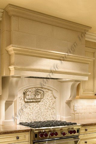 tuscany limestone range hood