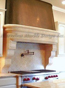 stone kitchen hood